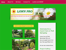 Tablet Screenshot of lawnpro-greenleaf.com